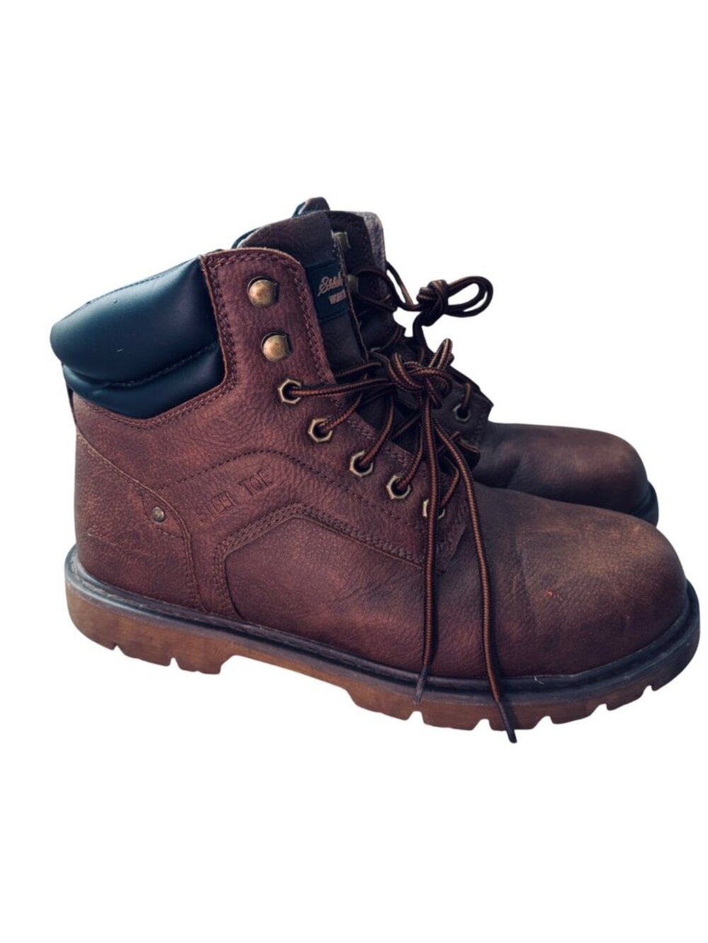 Eddie Bauer Medford ST Mens Size 11 M Steel Toe Work Boots Brown ASTM F2413-18 - Picture 1 of 11